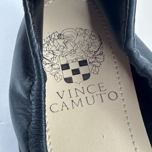 Vince Camuto Ballet Flats Shoes Womens Size 7.5 Black Slip On Comfort - Picture 11 of 12